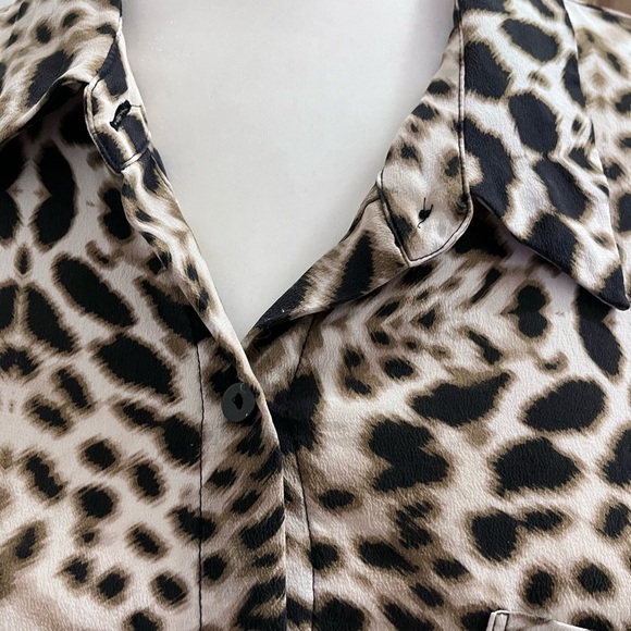 Worthington Animal Print Blouse - Picture 3 of 8